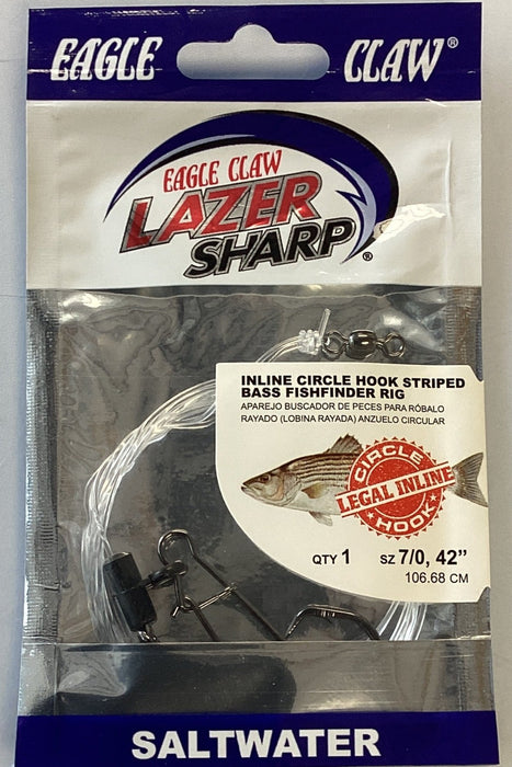 Eagle Claw L918-C1 Lazer Sharp Inline Circle Striped Bass