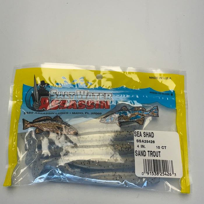 Swimbait, 4", Sand Trout, 10/Pack