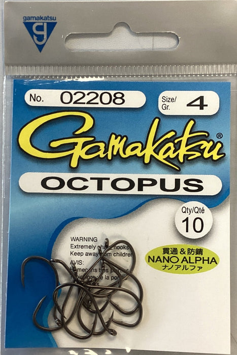 Gamakatsu 02208 Octopus Nano Alpha #4 10Pk