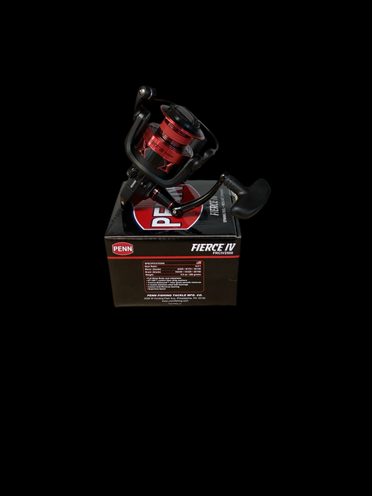 Penn FRCIV2500 Fierce IV Spinning Reels,Size 2500 Black/Red,6.2:1, 5