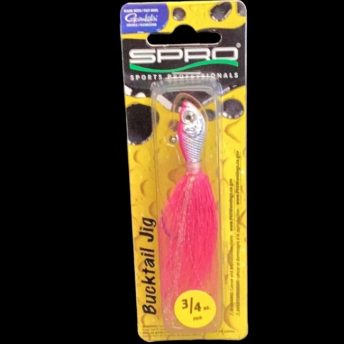Spro SBTJP-3/4 Prime Bucktail Jig 3/4oz, 5/0 Hook, Pink