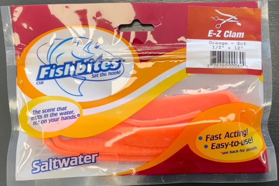 Fishbites E-Z Clam Fast Acting - Orange